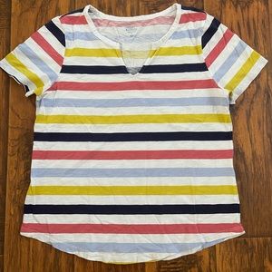 Market & Spruce 3-Quarter Sleeve Striped Top